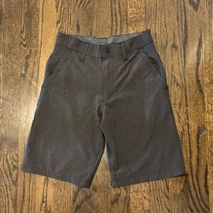 Burnside Gray Casual Shorts Elastic Waistband